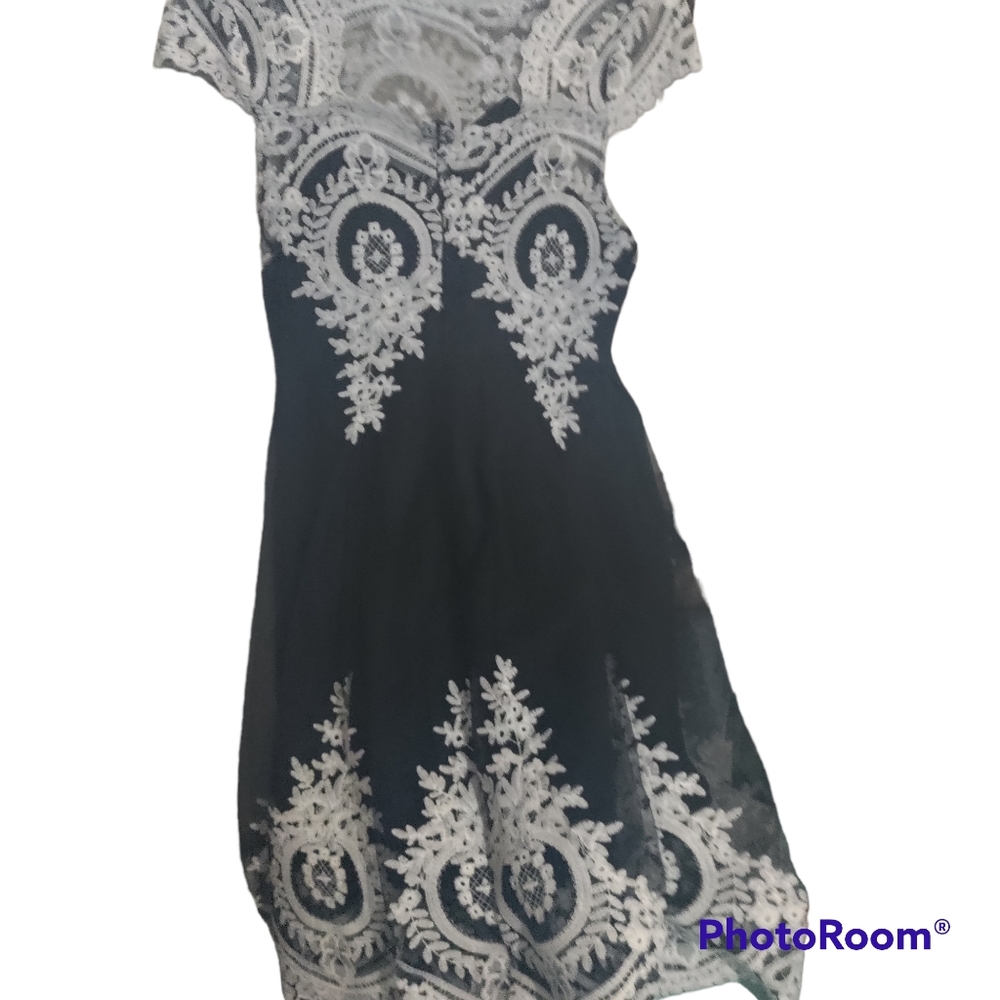 Black and White formal dress